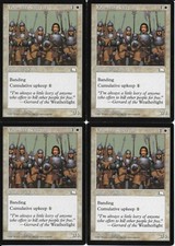 MTG: VOLUNTEER RESERVES Weatherlight UNCOMMON; played, Excellent condition x4
