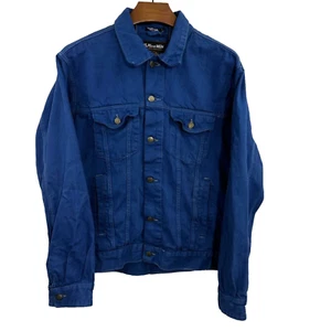 Chaqueta de mezclilla azul Atlas para hombre Nasty Gal Collection ropa de trabajo de camionero talla M/L - Imagen 1 de 13