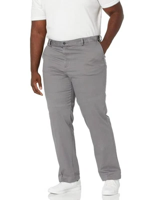 Dockers Men's Big & Tall Classic Fit Easy Khaki Pants Stretch Burma Grey-52x32 - Image 1 of 4