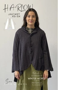 HARLOW Jacket TG-A100507 Sewing Pattern by Tina Givens- Lagenlook Style! XS-3X - Picture 1 of 4