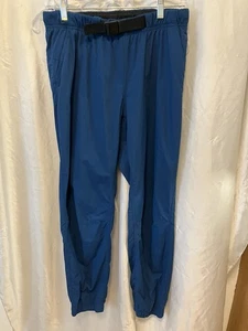 Mountain Hardwear Women’s Mid Rise Pants Belted Nylon Blue S Jogger - Picture 1 of 5