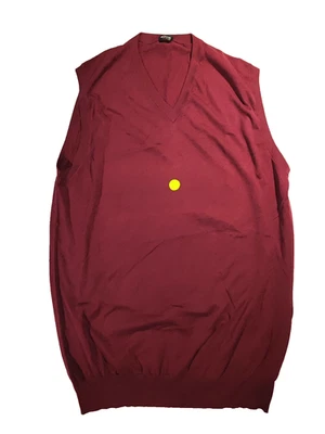 NUEVO SIN ETIQUETAS KITON HOMBRE ALGODÓN SUÉTER SIN MANGAS CUELLO EN V TALLA L/52 (M5) Foto 1 de 3