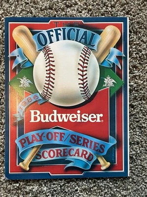 1986 World Series Game 6 Marked Scorecard - The Buckner Game! Red Sox Mets - Image 1 of 4