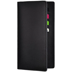 Black Checkbook Covers for Personal Duplicate Checks, Genuine Leather Checkbo... - Picture 1 of 6
