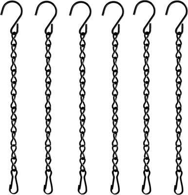 Cadenas colgantes para jardineras, comederos para aves, linternas y artesanías (9,5 pulgadas, 6 piezas Foto 1 de 4