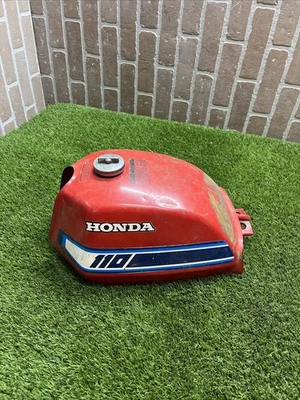 1982 Honda ATC110 ATC 110 tanque de gasolina combustível OEM sem vazamentos vermelho - Imagem 1 de 4