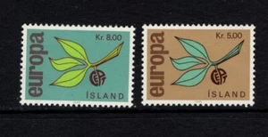 Islandia 1965 EUROPA, RAMA DE OLIVO MNH Sc 375-376 - Imagen 1 de 1