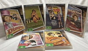 Shirley Temple Movies DVD X6 (Reg 4)dimples,bright Eyes,curly Top An Others VGC - Picture 1 of 19