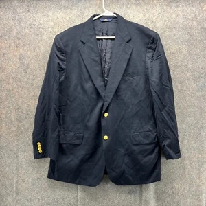 Brooks Brothers 346 Blazer Men 44R Adult Blue Sports Jacket Wool Casual Coat - Picture 1 of 12