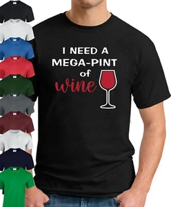 CAMISETA I NEED A MEGA PINT OF WINE > Depp Heard Divertida Novedad Bebida Alcohólica - Imagen 1 de 22