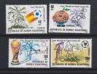 PLANT10 - NATURE & PLANTS STAMPS EQUATORIAL GUINEA 1982 COCONUT TREE SOCCER MNH