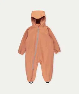 Kidly Waterproof Fleece Lined Rain Suit - Orange Phesant - Size 12-18mos - Picture 1 of 5