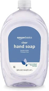 Amazon Basics Gentle & Mild Clear Liquid Hand Soap Refill, 50 oz, Triclosan-free - Picture 1 of 5