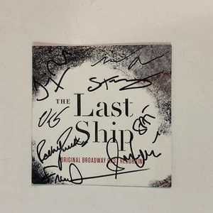 STING & Cast Hand Signed The Last Ship Cast Recording Cd Booklet Police Broadway - Picture 1 of 1
