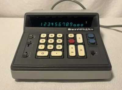 Vintage Burroughs C 3263 Electronic Adding Machine TESTED - Image 1 of 4