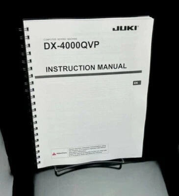 Juki DX-4000QVP Sewing Machine Printed Manual User Guide Instructions - Image 1 of 3