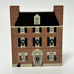 The Cats Meow Philadelphia Christmas Hill Physick Keith Seduta con mensola in legno 1988 - Foto 1 di 5
