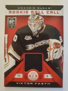 Viktor Fasth 2013-14 Totally Certified Rookie Roll Call Jersey Card - Picture 1 of 2