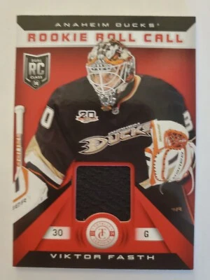 Viktor Fasth 2013-14 Totally Certified Rookie Roll Call Jersey Card - Image 1 of 2