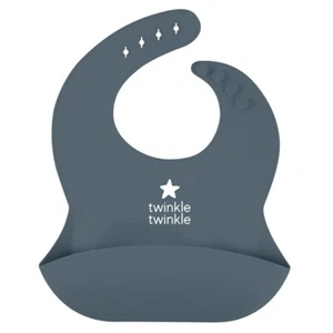 Stephan Baby:  Baby Boy/Girl "Twinkle Twinkle Star" Silicone Pocket Bib NEW - Picture 1 of 1