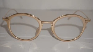 DITA Thom Brown Eyeglasses New Gold Round TB-110-C-GLD-46 48 21.5 141 - Picture 1 of 8