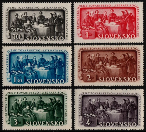 ✔️ SLOVAKIA 1942 - EDUCATION SOCIETY - SC.77/82 MNH OG [SK105] Cover