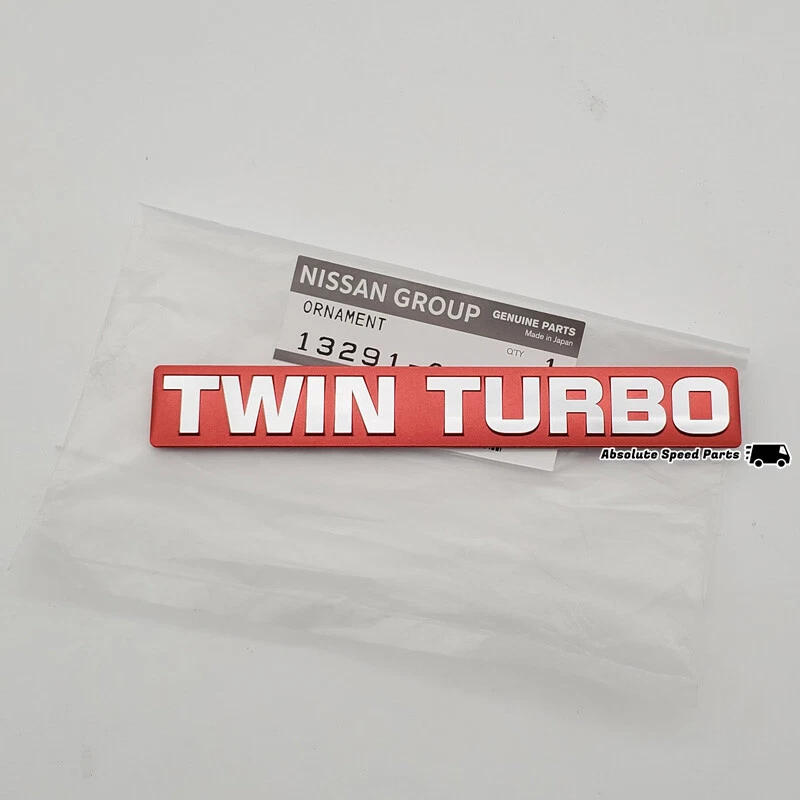 NUEVO GENUINO Nissan R32 GT-R "TWIN TURBO" Insignia para Tubo de Salida 13291-05U10 Foto 1 de 1