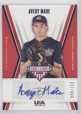 2019 USA Baseball Stars & Stripes 17U National Team Signatures Avery Mabe Auto