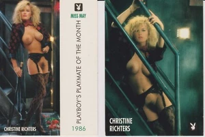 Playboy Trading Cards Miss May 1986 Edition Card #98 and #99 Pair - Picture 1 of 2