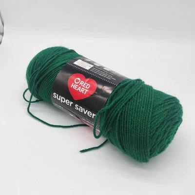 Red Heart Super Saver Jumbo Yarn - Paddy Green Partial Skein - Image 1 of 3