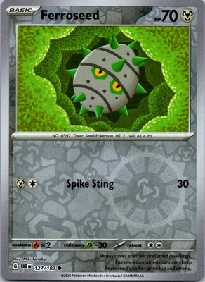 Ferroseed Reverse Holo Common SV04: Paradox Rift 127/182 NM - Image 1 of 2