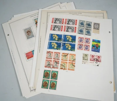 THAILAND 1920s-1990s COLLECTION OF 775+ STAMPS MINT & USED ON PAGES - image 1 of 4