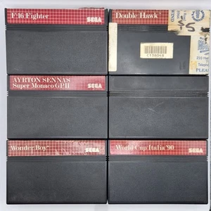 LOT OF 6 Sega Master System SMS Vintage Game Cartridges SEE DESCRIPTION - Picture 1 of 14