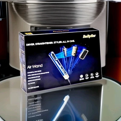 BABYLISS AIR WAND DRYER STRAIGHTENER STYLER NEW BOXED BID UNWANTED GIFT £75.00 - Image 1 of 4