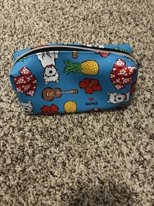 Seltene Marc Tetro Hawaii Blau Kosmetik Reisetasche - Bild 1 von 5