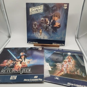 3x Star Wars Trilogy Laserdisc Lot Return Of The Jedi Hope Empire Strikes Back - Picture 1 of 6