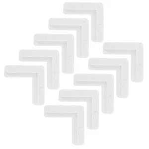 10 Pcs Right Angle Support Window Frame Ac Bracket Plastic Corners for Screens - Picture 1 of 12