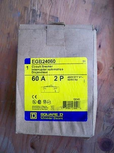 Square D EGB24060 circuit breaker warranty 2pole 60amp 480/277v - Picture 1 of 2