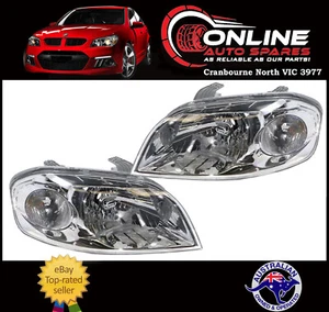 Headlight PAIR fit Holden Barina TK Sedan 2006-2011 head light lamp lh rh - Picture 1 of 3