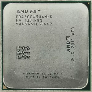 AMD FX-4300 FD4300WMW4MHK Quad-Core 3.8GHz/4M Socket AM3+ Processor CPU - Picture 1 of 3