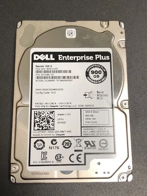 Dell ST9900805SS 0FR83F FR83F 900GB 6G 10K 2.5" SAS Hard Drive - Image 1 of 2