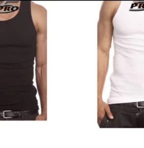3-PACK PRO 5 MENS A-SHIRTS COTTON UNDER SHIRT WIFE BEATER S-5XL - Picture 1 of 3
