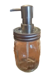 MASON JAR SOAP DISPENSER Quality STAINLESS STEEL PUMP VINTAGE BALL JARS  - Picture 1 of 1