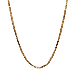 14kt Yellow Gold 25" 1.5mm Byzantine Link Chain - Picture 1 of 2