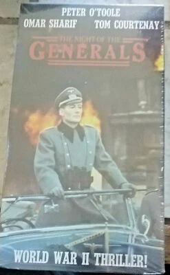 The Night of the Generals-VHS- Peter O'Toole/Omar Sharif-WW2 action-new, sealed - Image 1 of 4