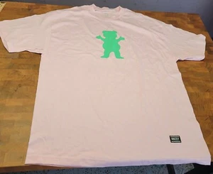 Grizzly Griptape OG Bear Skateboard SS T-Shirt Tee Pink NEW Streetwear TSGRI - Picture 1 of 6