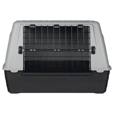 Trixie Transportbox Journey schwarz/grau für Hunde und Katzen, Kunststoff - Bild 1 von 2