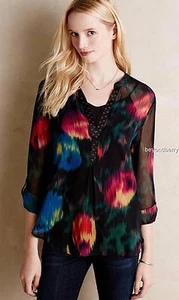NEW Anthropologie Tulipano Peasant Top by Tiny Size MP - Picture 1 of 4