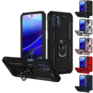 for Motorola Moto G Stylus 5G 2022 Case Impact Armor Ring Stand Cover+Prytool - Picture 1 of 18