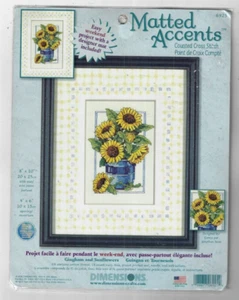 Dimensioni Accenti Opachi ~ Gingham e Girasoli ~ Kit Punto Croce 6925 - Foto 1 di 2